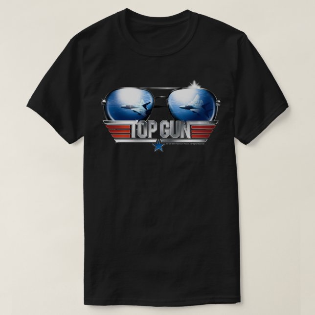 Top Gun Aviator Sonnenbrille Reflektion  (Design vorne)