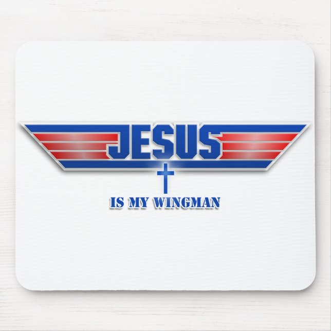 Top Gun-Logo-Jesus Christuswingman-Film Mousepad (Vorne)