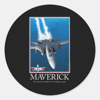 Top Gun Maverick Motivierend Runder Aufkleber