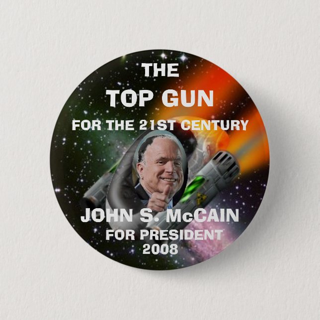 TOP GUN MCCAIN BUTTON (Vorderseite)