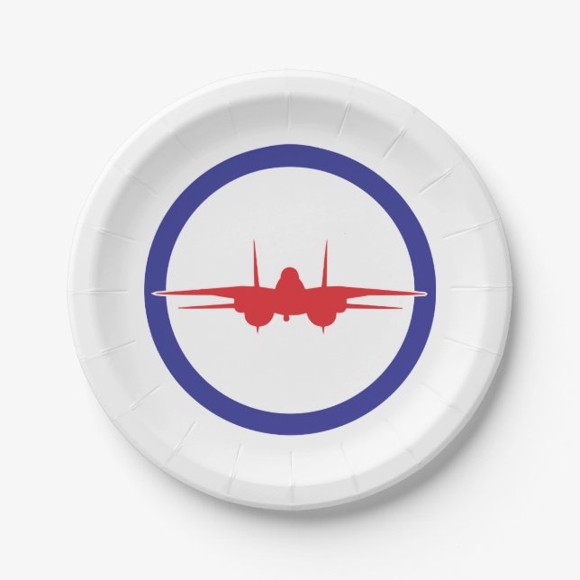 Top Gun Party Plate Pappteller (Vorderseite)