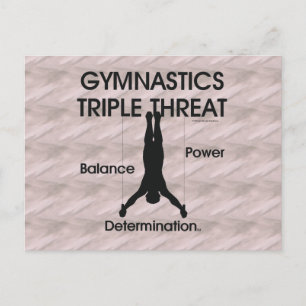 TOP Gymnastik Dreifachgefahr (Männer) Postkarte