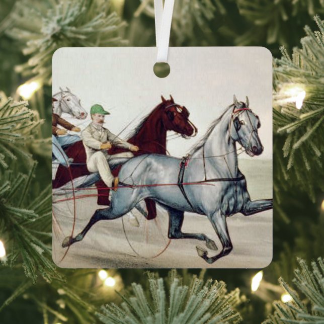 TOP Harness Racing Metal Ornament Aus Metall (InSitu)
