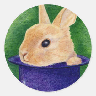 Top Hat Bunny Sticker