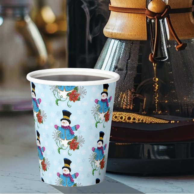 Top Hat Snowman Pappbecher (Von Creator hochgeladen)