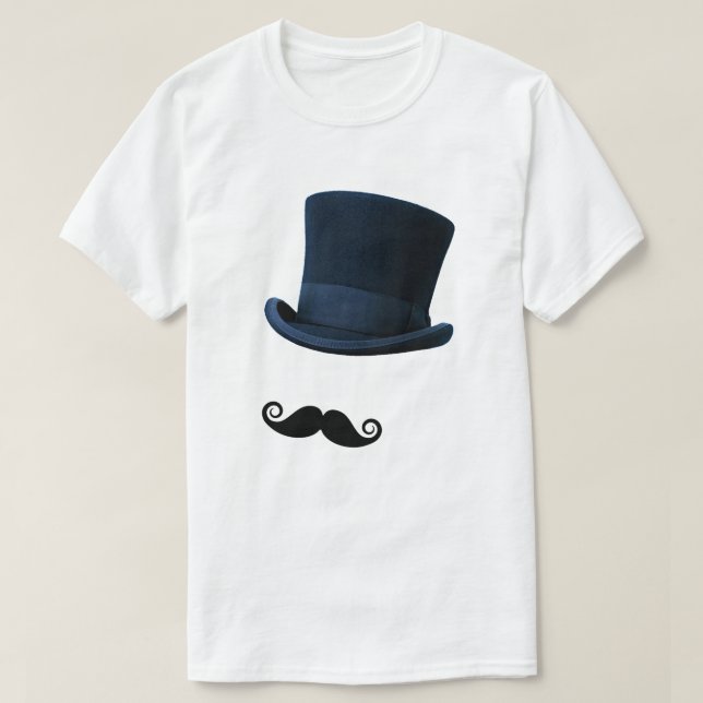 Top Hat und Mustache (Design vorne)