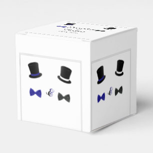 Top Hats und Bow Krawatte Gay Gastgeschenk Hochzei Geschenkschachtel