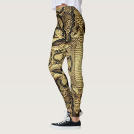 Top Krokodil Lederoptik Leggings