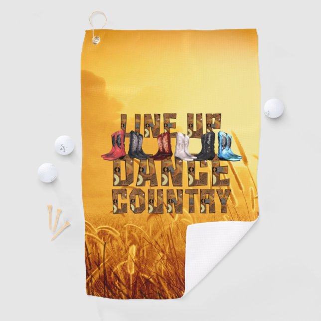 TOP Line Dance Country Golf Handtuch (Insitu)
