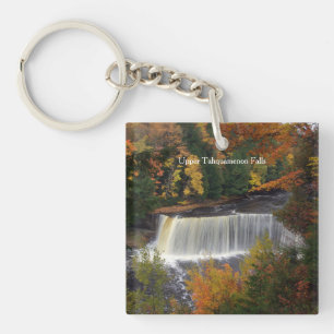 Top & Lower Tahquamenon Falls Acrylkettkette Schlüsselanhänger