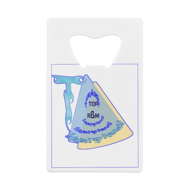 TOP_MODERN_BLUE_SO NIEDLICH GELDBEUTEL FLASCHENÖFFNER (Vorderseite)