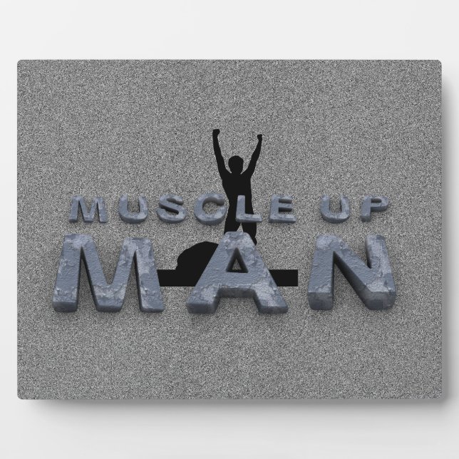 TOP Muscle Up Man Fotoplatte (Vorderseite)
