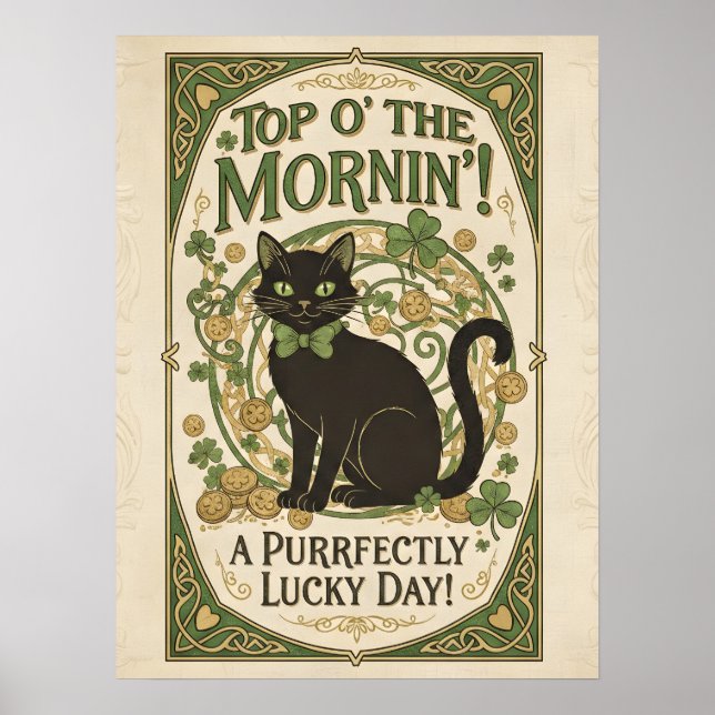 Top O' The Mornin'! St. Patrick's Day Poster (Vorne)