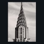 Top of the Chrysler Gebäude NYC - B&W Poster<br><div class="desc">Top of the Chrysler Gebäude NYC - B&W Die Spitze des berühmten Chrysler Gebäude in New York ist in Schwarz und Weiß gehalten.</div>