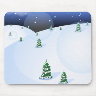 Top of the Hill - Snowy Hill Mousepad