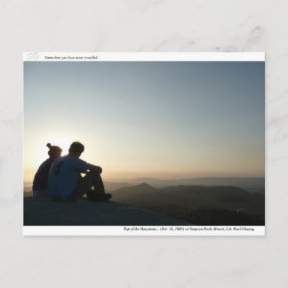 Top of the Mountain.. Postkarte