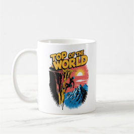 Top of the World Rock Climbing Design Kaffeetasse
