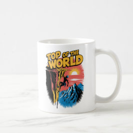 Top of the World Rock Climbing Design Kaffeetasse