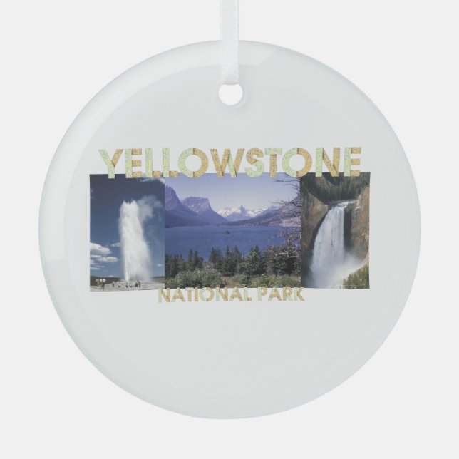 TOP Ornement en verre de Yellowstone (Recto)