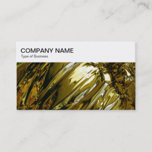 Top-Panel - Abstrakte liquide Gold-Visitenkarte Visitenkarte
