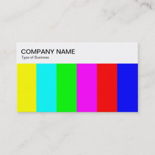 Top-Panel - Bars der Color Business Card Visitenkarte