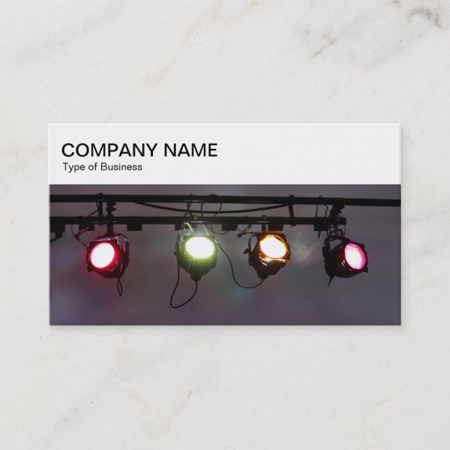 Top-Panel - Lighting Rail Business Card Visitenkarte (Vorderseite)