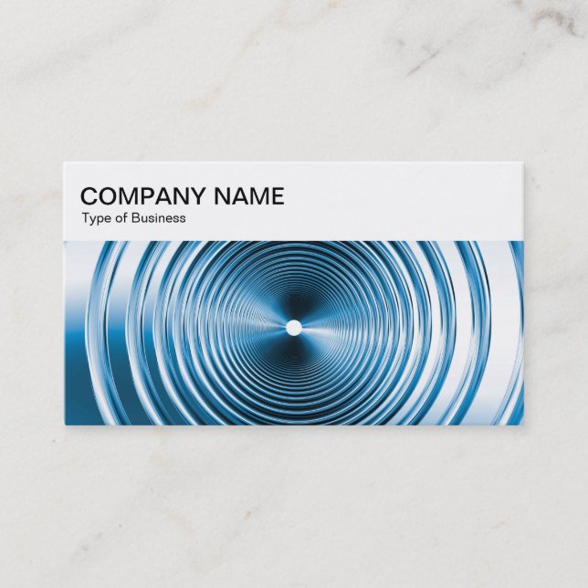 Top Panel - Long Spring Blue Business Card Visitenkarte (Vorderseite)