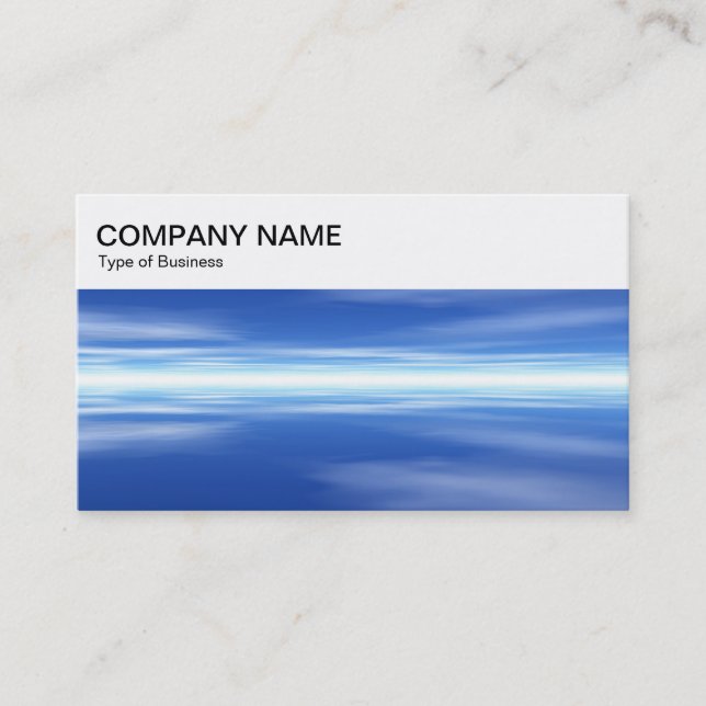 Top Panel - Sea and Sky 02 Business Card Visitenkarte (Vorderseite)