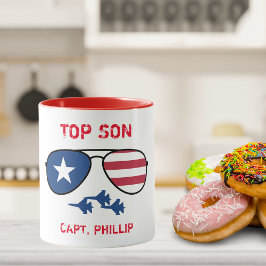 Top Person US Air Force Fighting Jet Coffee Tasse