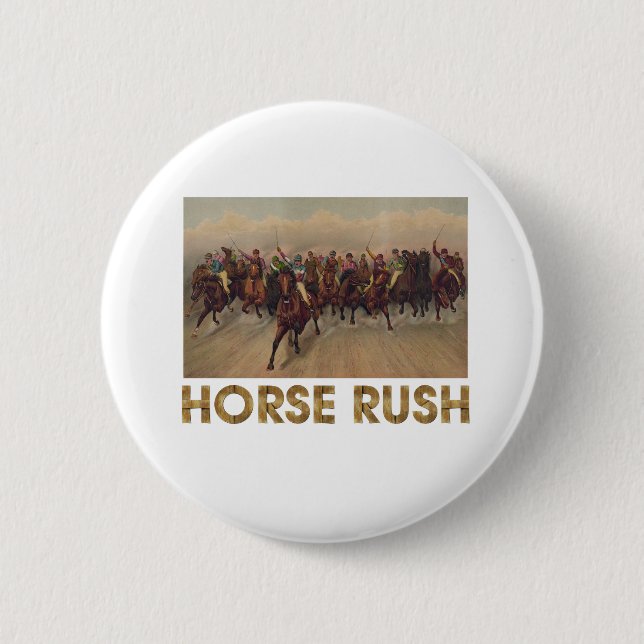 TOP Pferde-Rush-Buttons Button (Vorderseite)