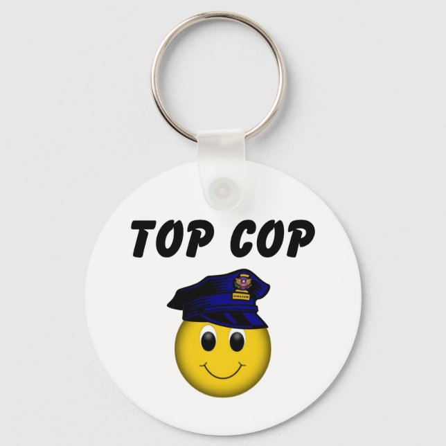 Top-Polizist-Schlüsselanhänger Schlüsselanhänger (Vorderseite)