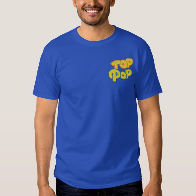 Top-Pop Besticktes T-Shirt (Vorderseite)