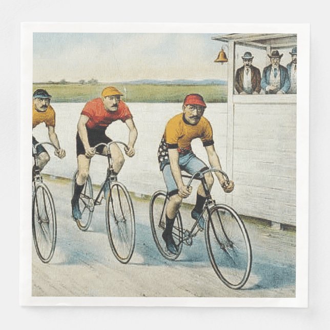 TOP Radfahren Altschulzeitung Dinner Napkins Serviette (Vorderseite)