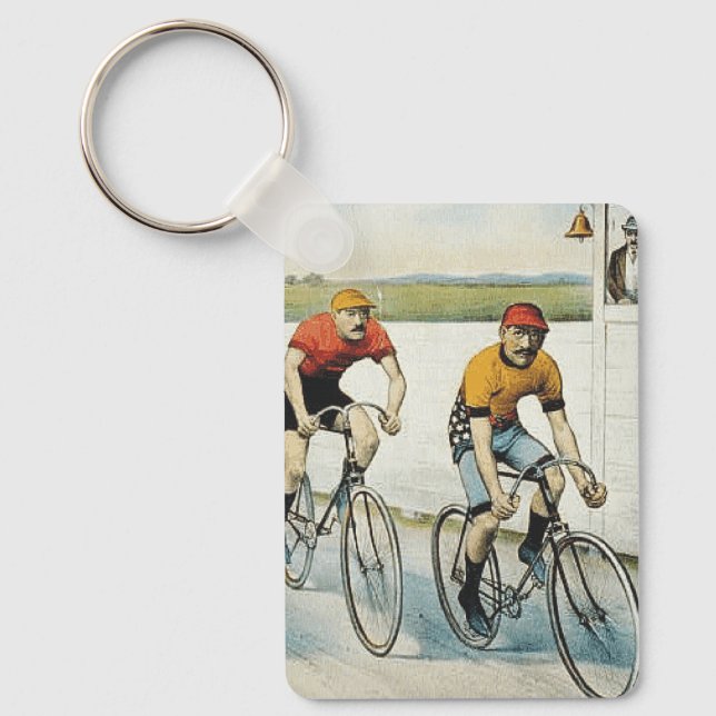TOP Radfahren Schlüsselanhänger der Alten Schule (Vorderseite)