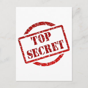 Top Secret Abendbild Postkarte