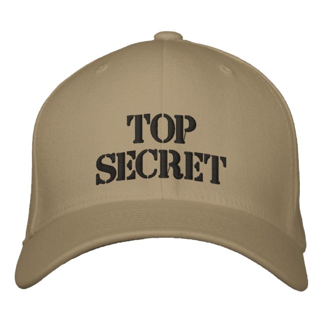 TOP SECRET BESTICKTE BASEBALLKAPPE (Vorderseite)