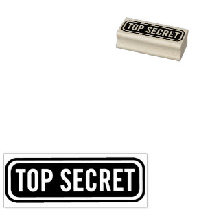 Top Secret Briefmarke Gummistempel