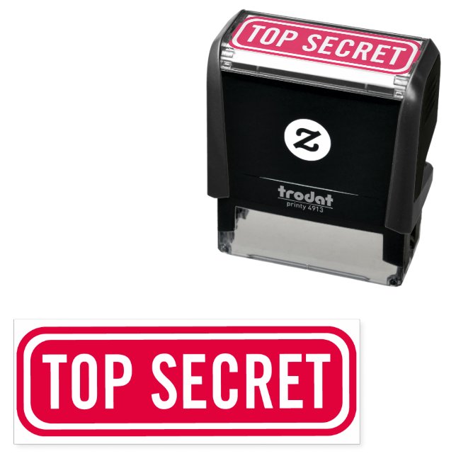 Top Secret Briefmarke Permastempel (Beispiel)