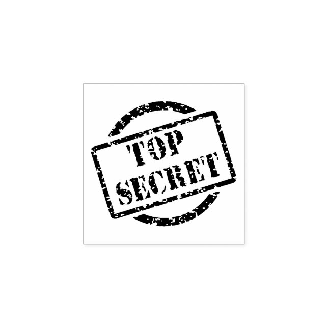 Top Secret Classic Sign Gummistempel (Prägung)