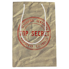 Top Secret Faltenpapier Novelty Geschenktasche Mittlere Geschenktüte