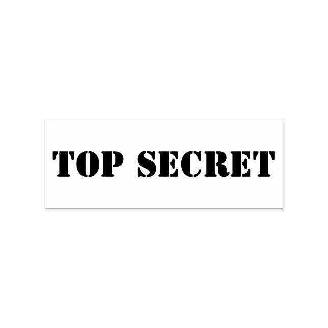 TOP SECRET GUMMISTEMPEL (Prägung)