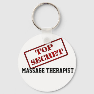 TOP SECRET MASSAGE THERAPIS SCHLÜSSELANHÄNGER