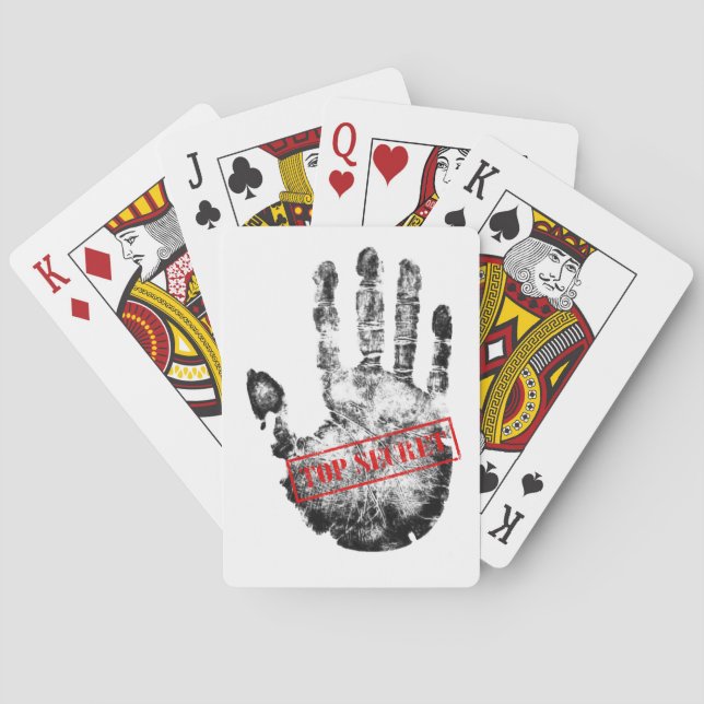 Top Secret Playing Cards Spielkarten (Rückseite)
