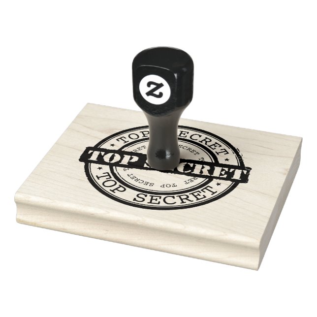 Top Secret Sign Gummistempel (Stempel)