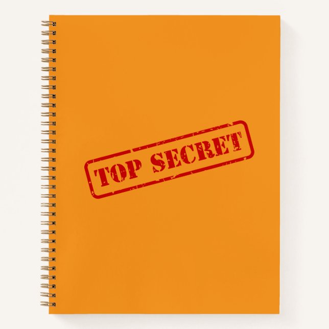 Top Secret Stamps Funny Fun Journal-Notebook Notizbuch (Vorderseite)
