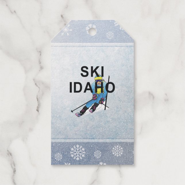 TOP Ski Idaho Geschenkanhänger (Rückseite)