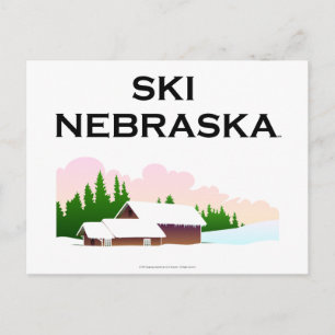 TOP Ski Nebraska Postkarte