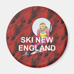 TOP Ski New England Magnet
