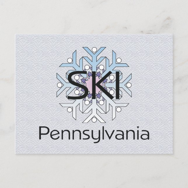 TOP Ski Pennsylvania Postkarte (Vorderseite)