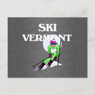 TOP Ski Vermont Postkarte
